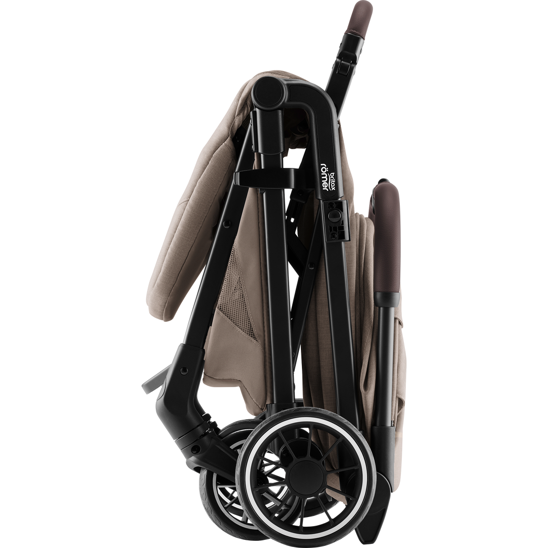 Britax Römer TIRA Teak folded for transport and storage