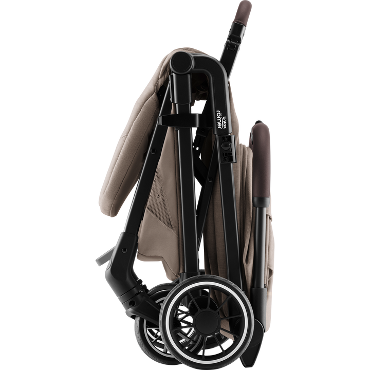 Britax Römer TIRA Teak folded for transport and storage