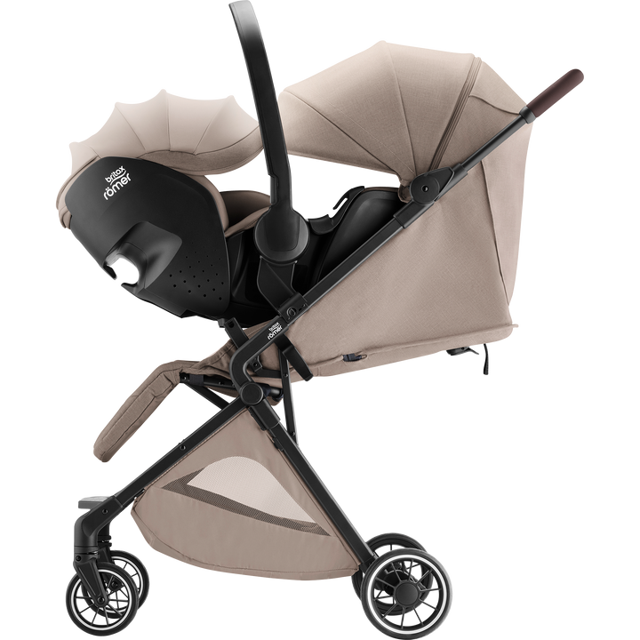 Britax Römer TIRA Teak with compatible BABY-SAFE PRO infant carrier