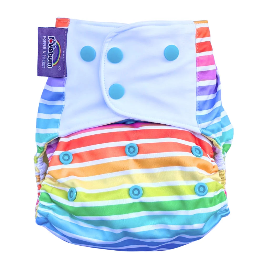 Little Lovebum Popper & Pocket V3 reusable cloth nappy