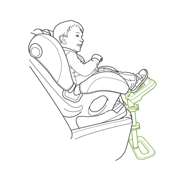 KneeGuardKids 4 Car Seat Footrest