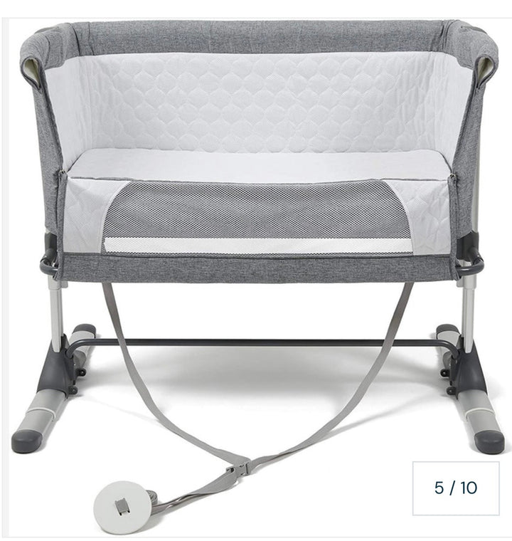 Johnston's Snuggle Cuddle Co-sleeper Beside Crib + Safety Mattress