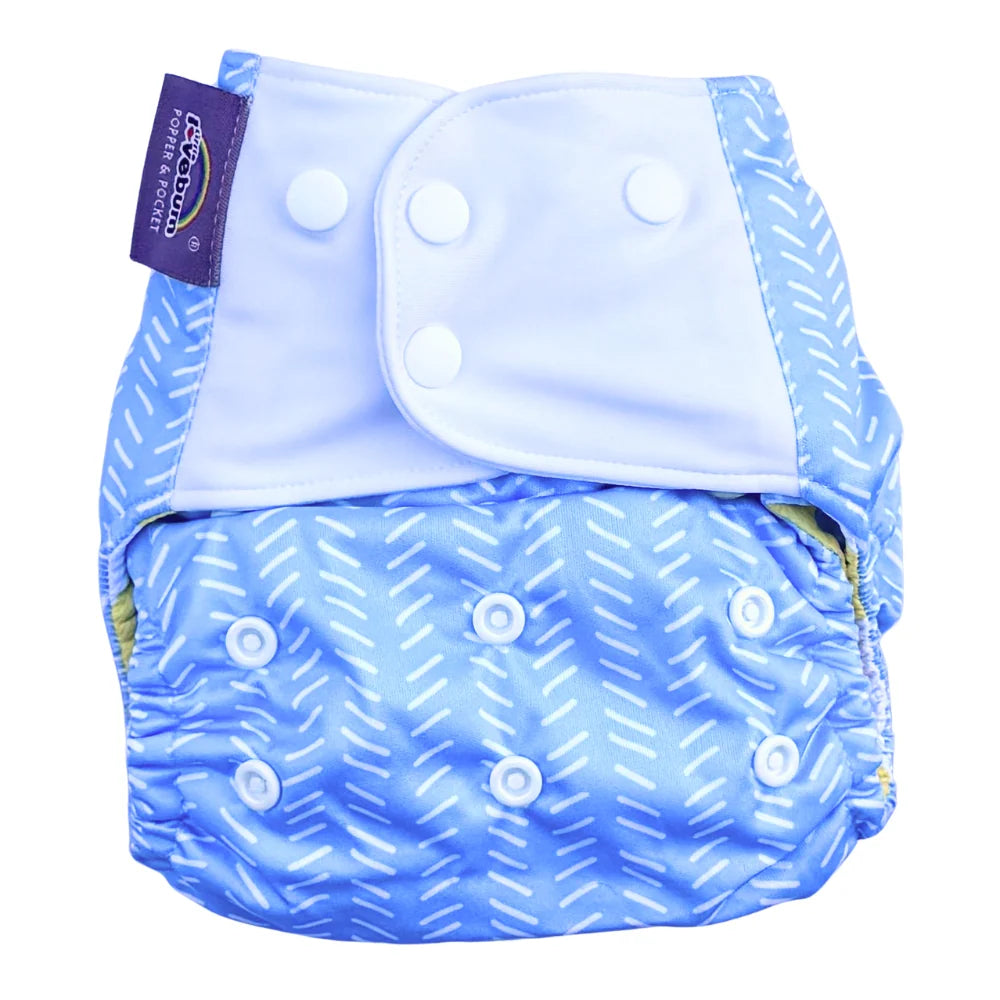 Little Lovebum Popper & Pocket V3 reusable cloth nappy