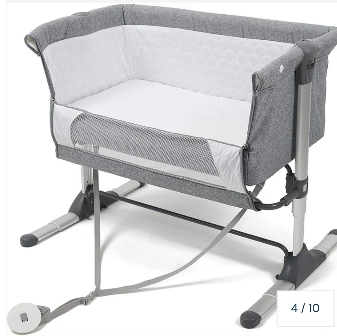 Johnston's Snuggle Cuddle Co-sleeper Beside Crib + Safety Mattress