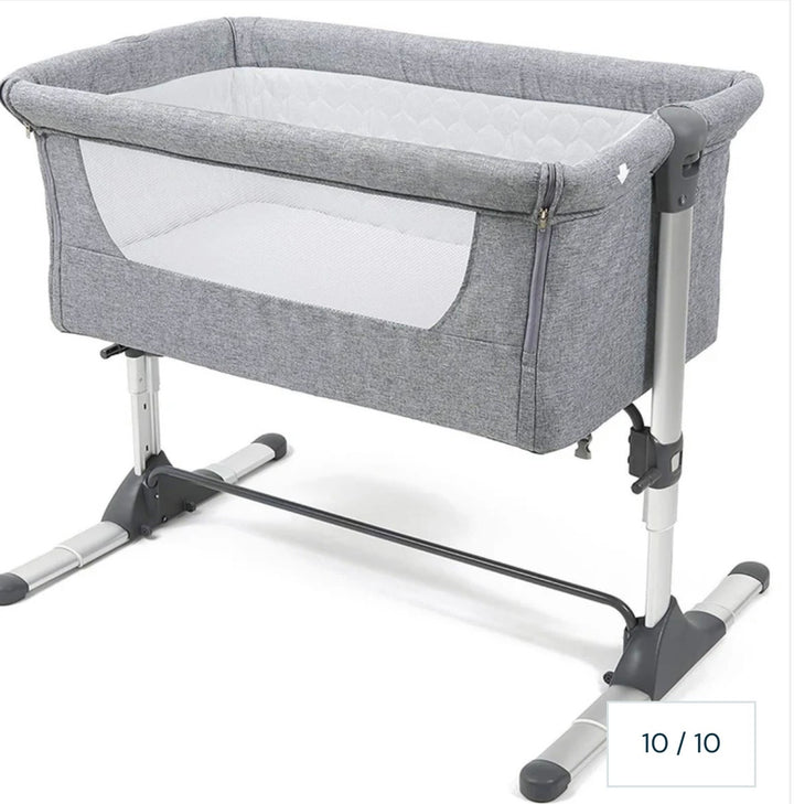 Johnston's Snuggle Cuddle Co-sleeper Beside Crib + Safety Mattress